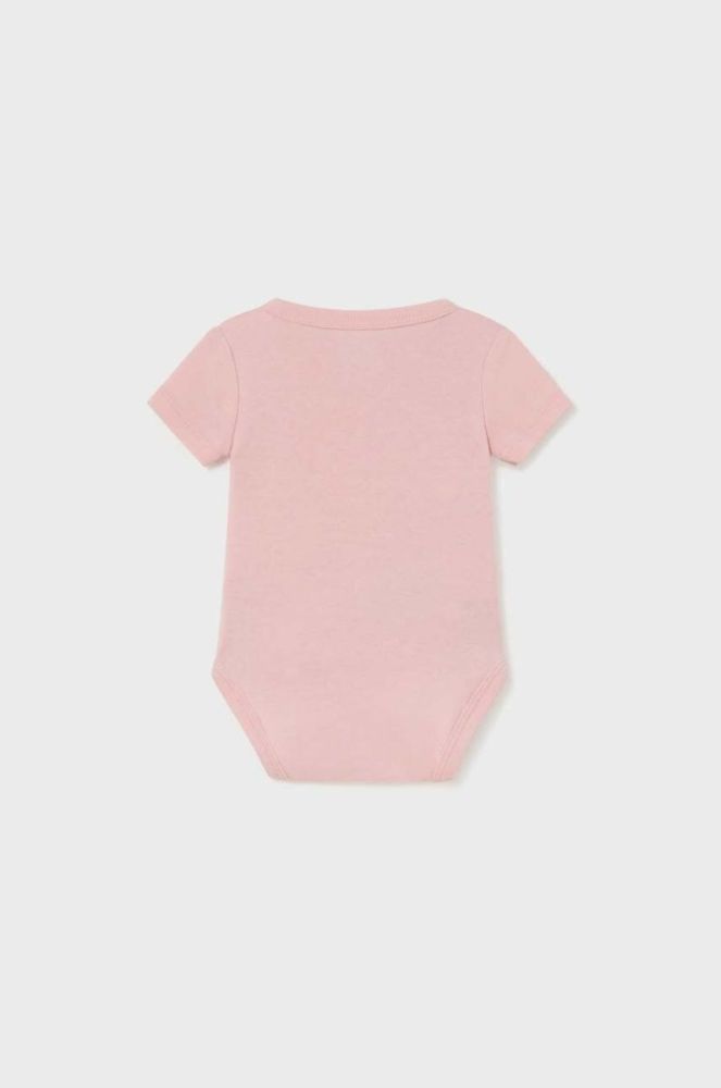 Дитяче бавовняне боді Mayoral Newborn колір рожевий (3428026) фото 2