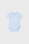 Дитяче бавовняне боді Mayoral Newborn колір блакитний (3428054)