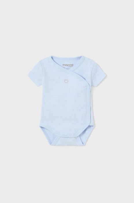Дитяче бавовняне боді Mayoral Newborn колір блакитний (3428054)
