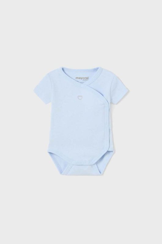 Дитяче бавовняне боді Mayoral Newborn колір блакитний (3428054)