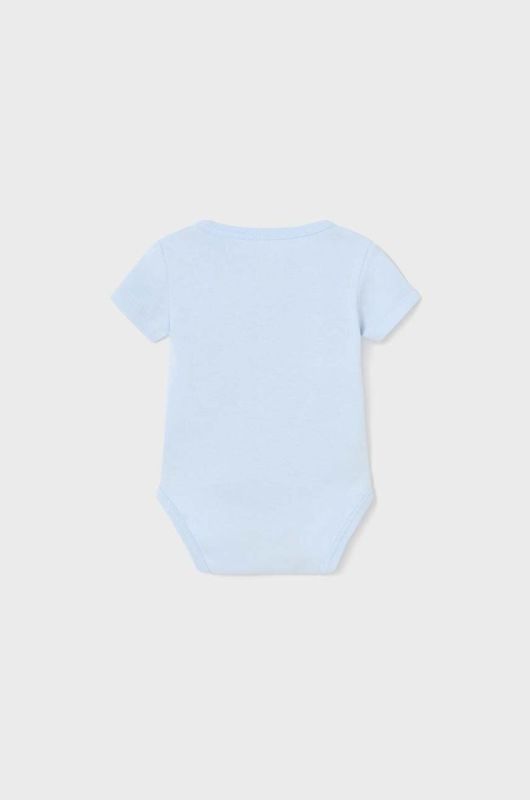 Дитяче бавовняне боді Mayoral Newborn колір блакитний (3428054) фото 2