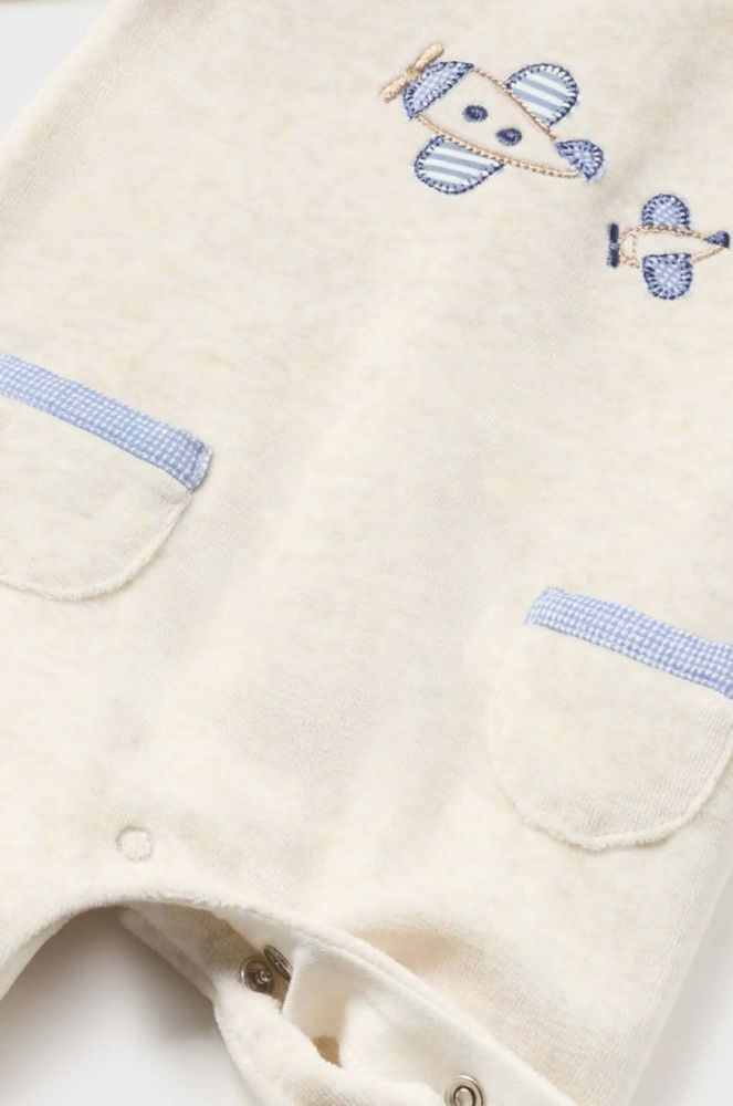 Дитячі повзунки Mayoral Newborn Gift box колір бежевий (3444579) фото 3