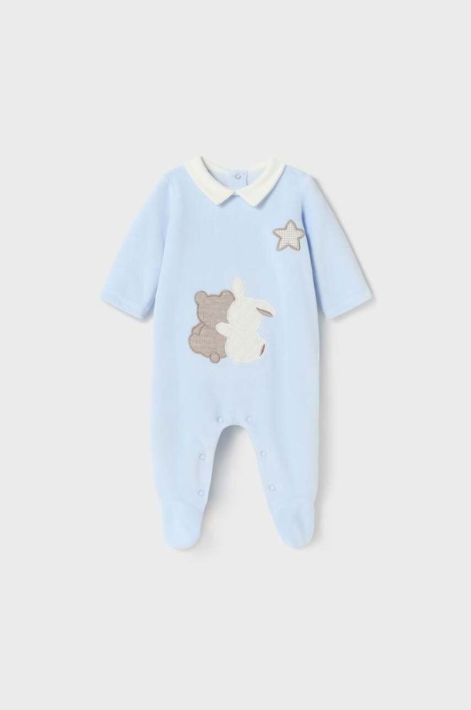 Дитячі повзунки Mayoral Newborn Gift box 2-pack колір блакитний (3569591) фото 2