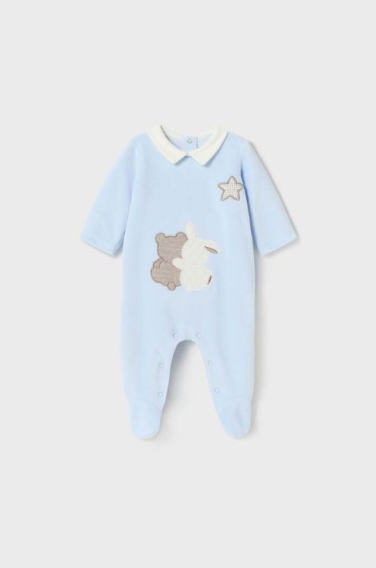 Дитячі повзунки Mayoral Newborn Gift box 2-pack колір блакитний (3569591) фото 2
