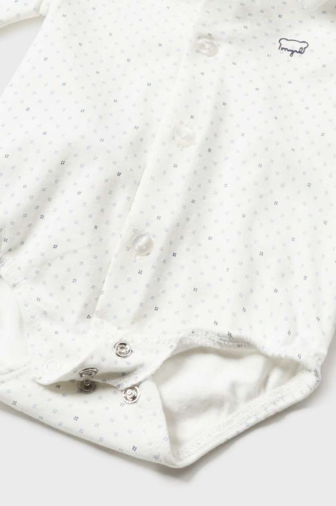 Дитяче бавовняне боді Mayoral Newborn колір білий (3503765) фото 6
