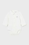 Дитяче бавовняне боді Mayoral Newborn колір білий (3503765)