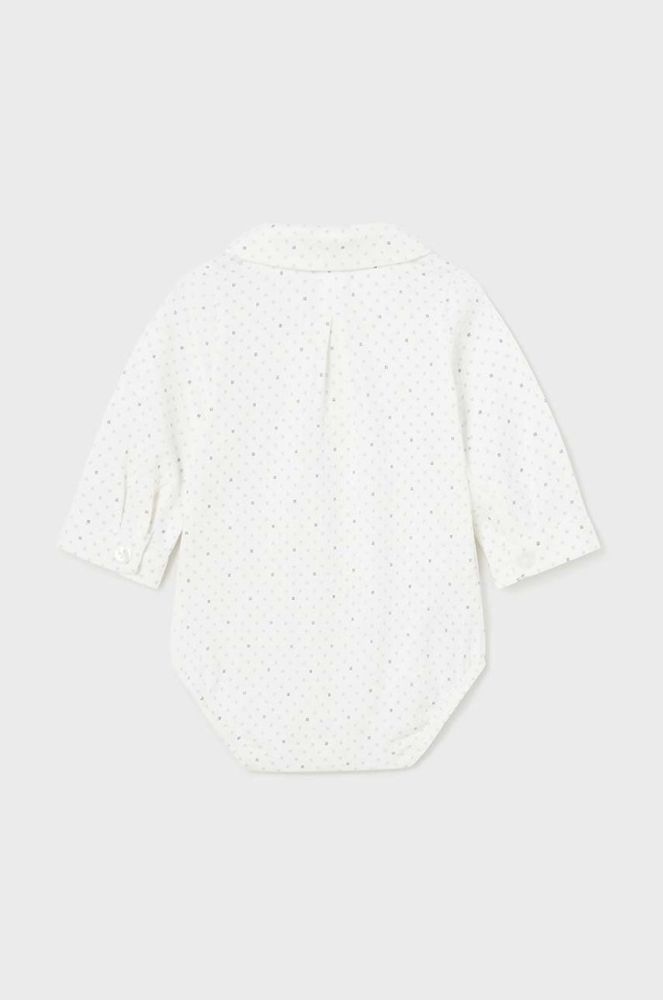Дитяче бавовняне боді Mayoral Newborn колір білий (3503765) фото 2