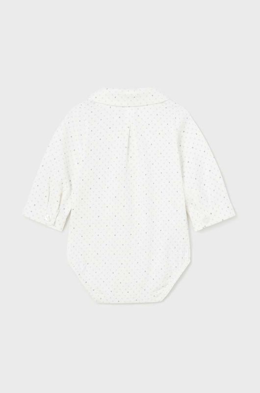 Дитяче бавовняне боді Mayoral Newborn колір білий (3503765) фото 2