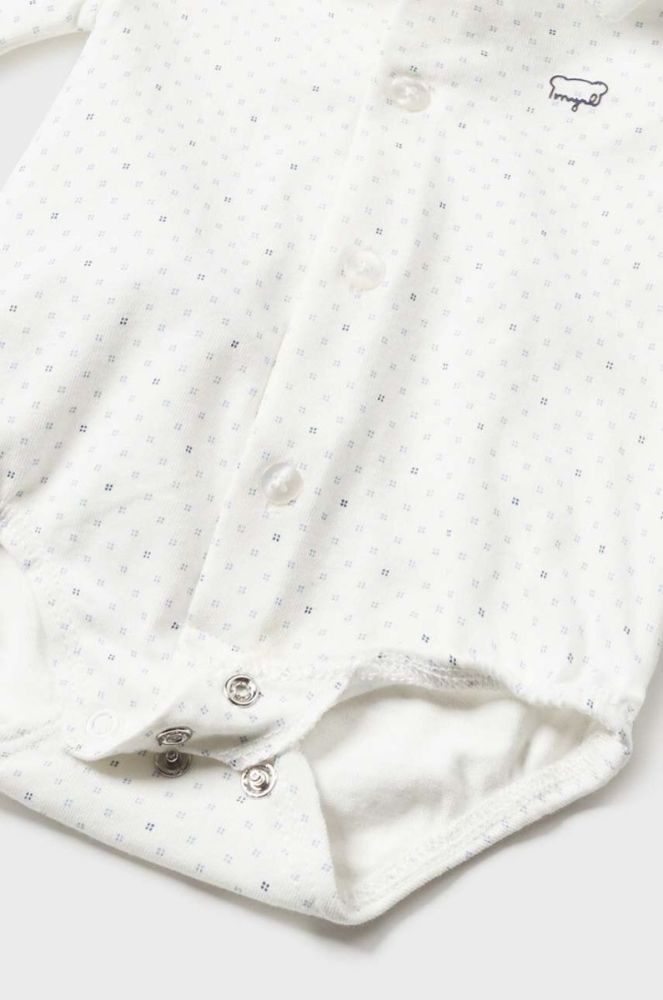 Дитяче бавовняне боді Mayoral Newborn колір білий (3503765) фото 3