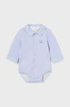 Дитяче бавовняне боді Mayoral Newborn колір блакитний (3503759)