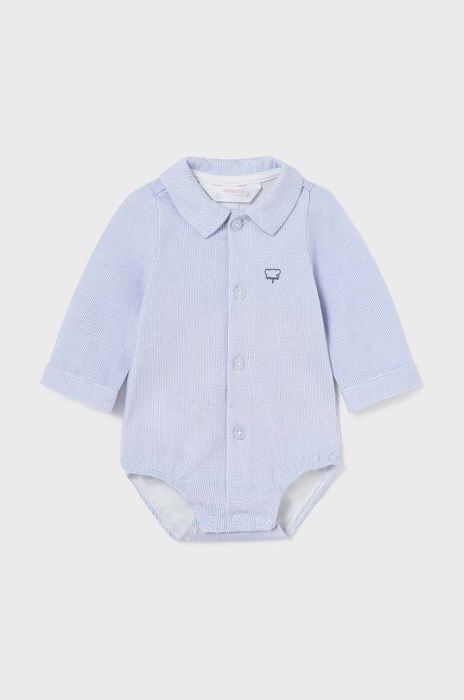 Дитяче бавовняне боді Mayoral Newborn колір блакитний (3503759)