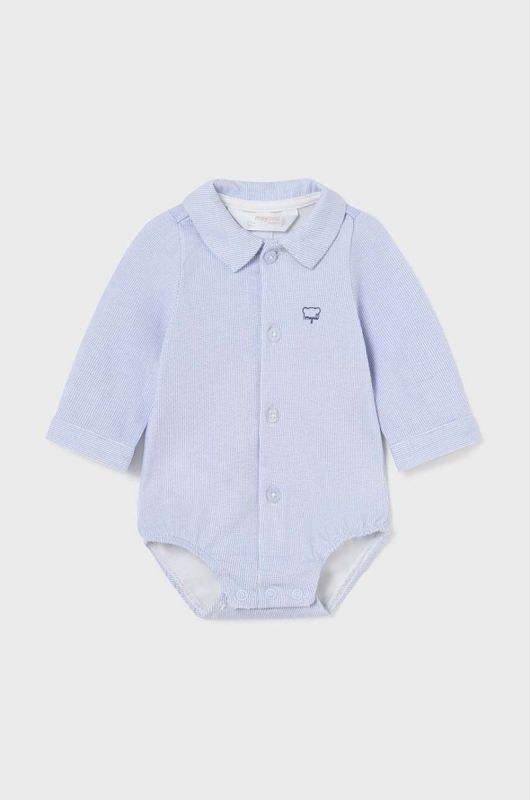 Дитяче бавовняне боді Mayoral Newborn колір блакитний (3503759)