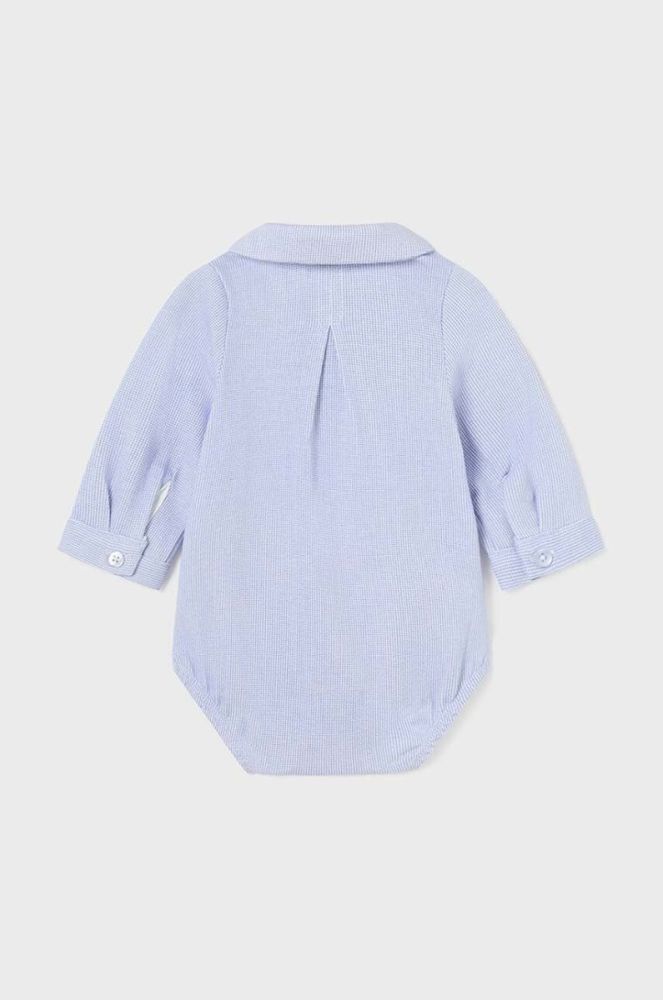 Дитяче бавовняне боді Mayoral Newborn колір блакитний (3503759) фото 2