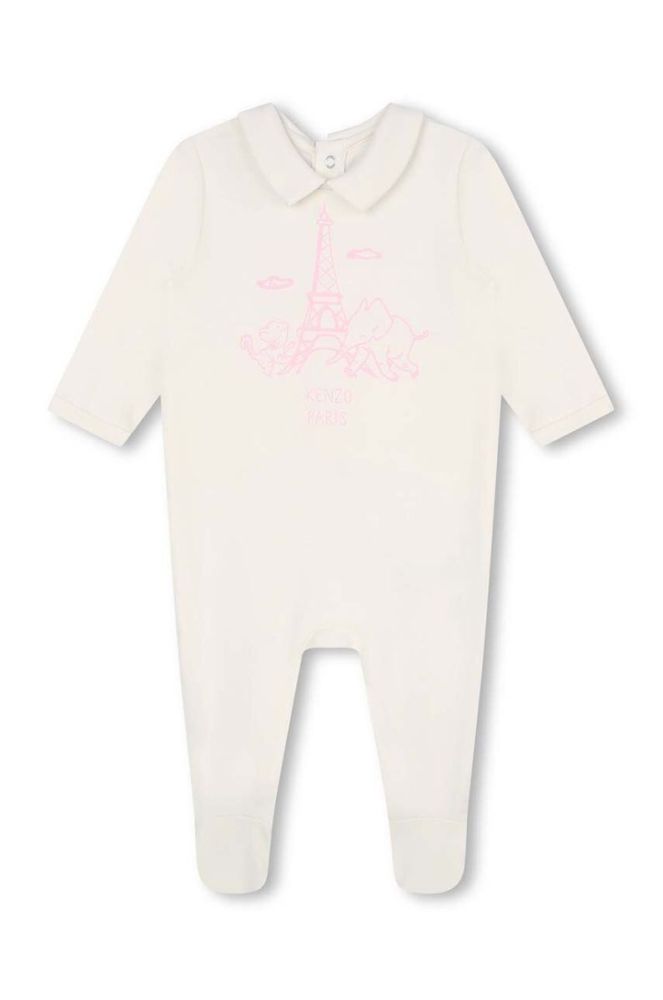 Дитячі бавовняні повзунки Kenzo Kids 2-pack колір рожевий (3458333) фото 3