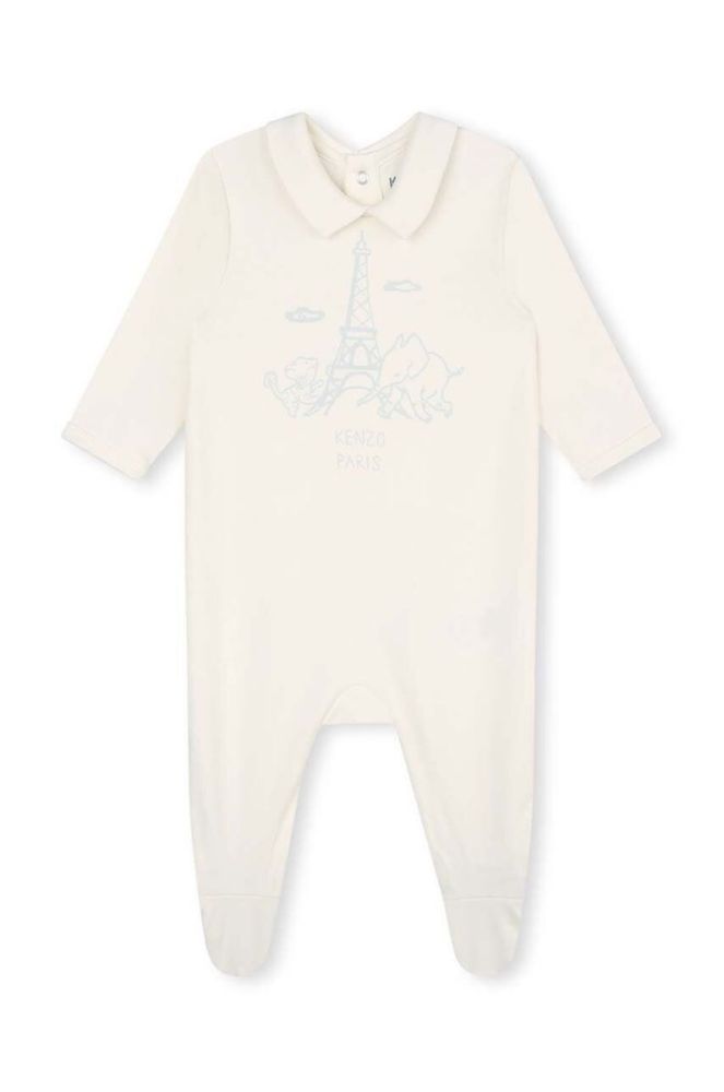 Дитячі бавовняні повзунки Kenzo Kids 2-pack колір блакитний (3458340) фото 3