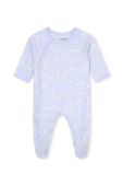 Дитячі бавовняні повзунки Kenzo Kids 2-pack колір блакитний (3458340)