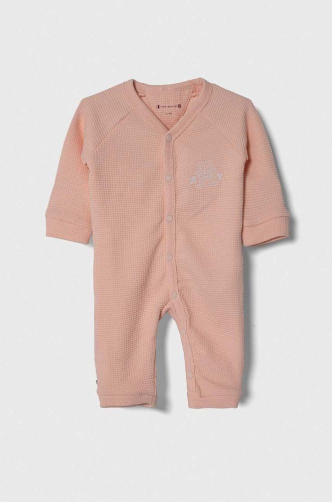Дитячі бавовняні повзунки Tommy Hilfiger колір рожевий (3376475) фото 2