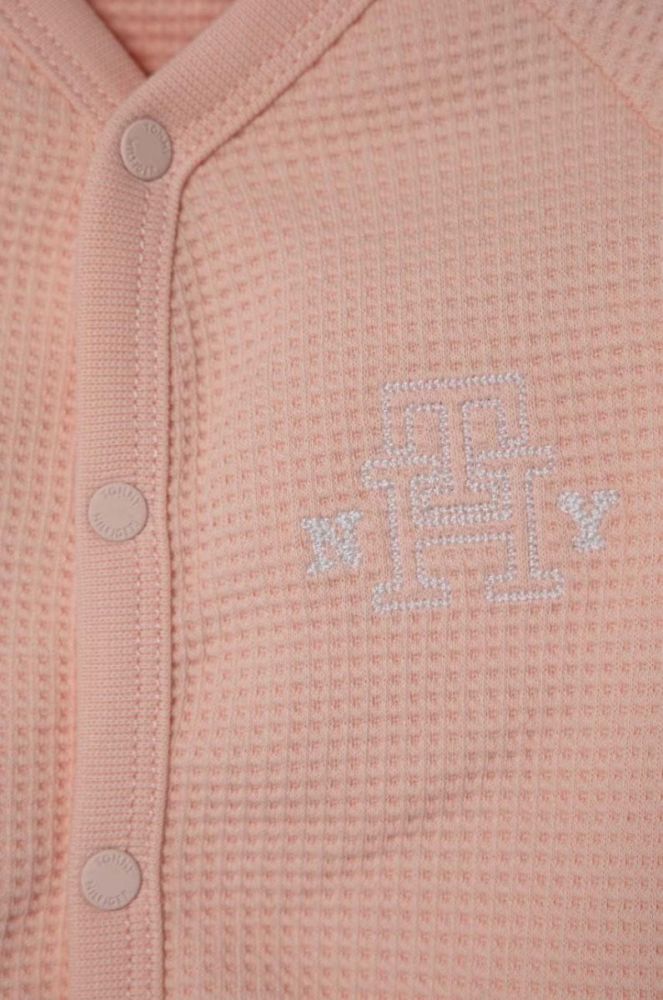Дитячі бавовняні повзунки Tommy Hilfiger колір рожевий (3376475) фото 5