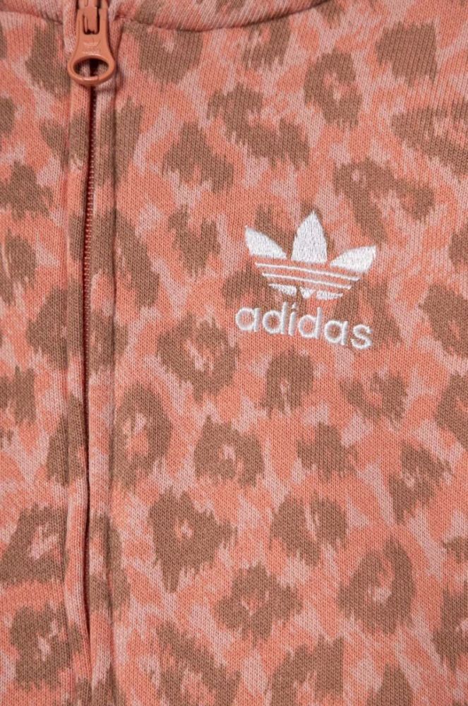 Дитячі повзунки adidas Originals колір рожевий фото 3