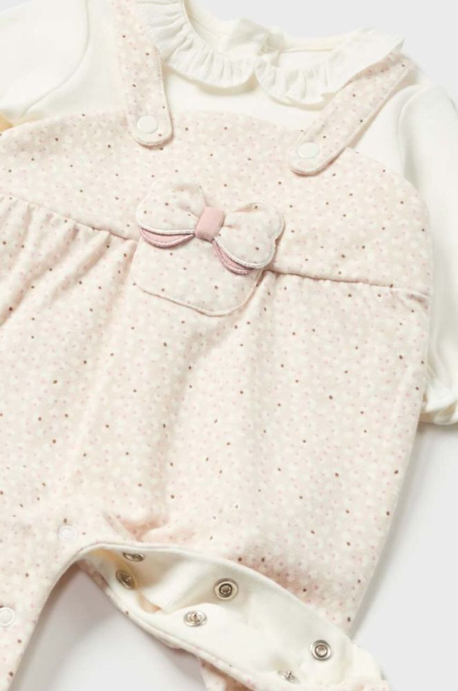 Дитячі повзунки Mayoral Newborn колір бежевий (3450082) фото 3