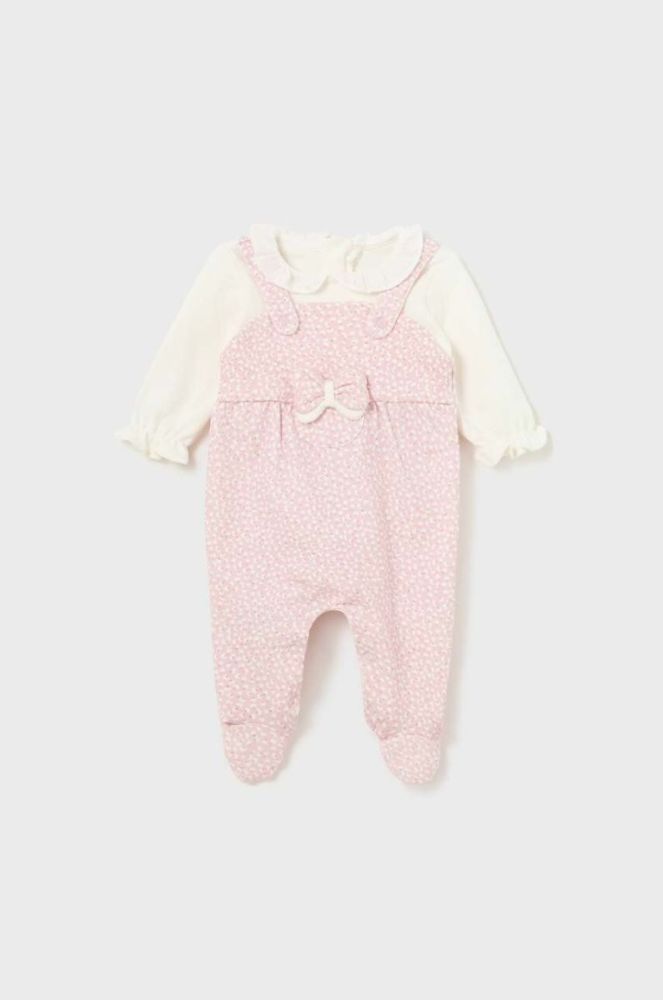 Дитячі повзунки Mayoral Newborn колір рожевий (3450074) фото 4