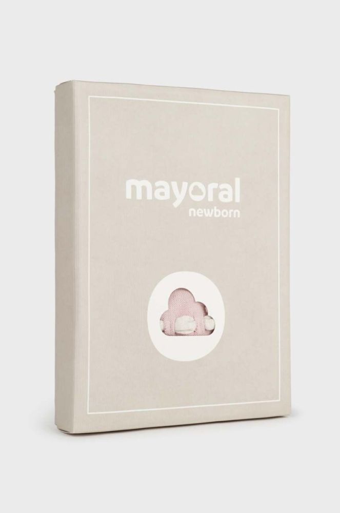 Дитячі бавовняні повзунки Mayoral Newborn колір рожевий (3445539) фото 4