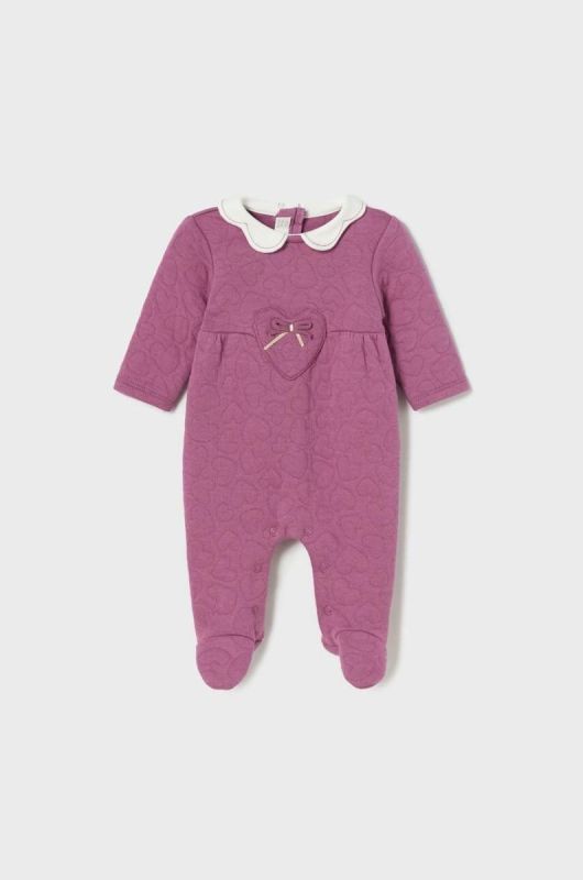 Дитячі повзунки Mayoral Newborn Gift box колір фіолетовий (3452856)