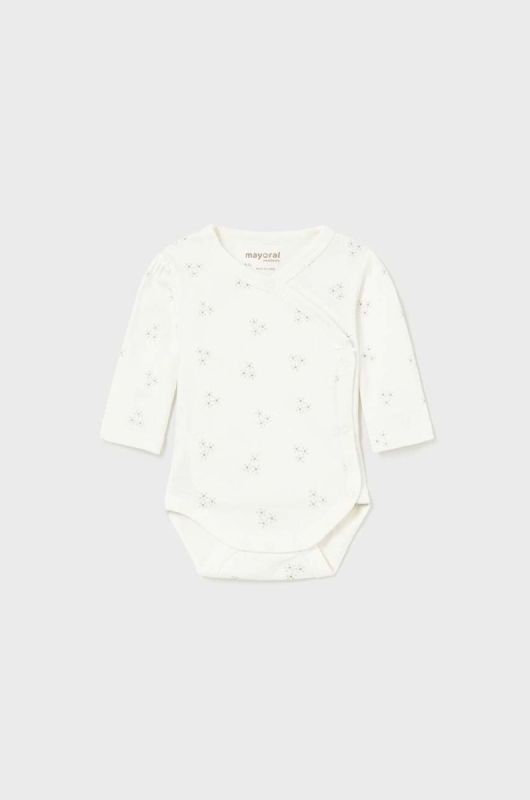 Дитяче бавовняне боді Mayoral Newborn 2-pack колір бежевий (3428103) фото 2