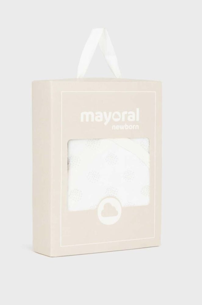 Дитяче бавовняне боді Mayoral Newborn 2-pack колір бежевий (3428103) фото 5