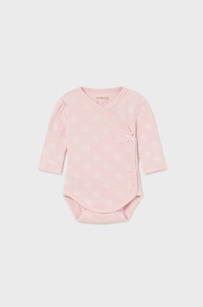 Дитяче бавовняне боді Mayoral Newborn 2-pack колір рожевий (3428097) фото 2