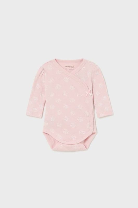 Дитяче бавовняне боді Mayoral Newborn 2-pack колір рожевий (3428097) фото 2