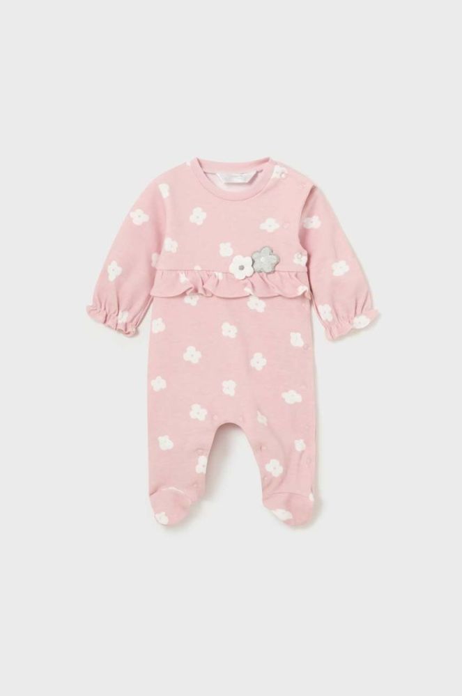 Дитячі бавовняні повзунки Mayoral Newborn 2-pack колір рожевий (3428124) фото 6