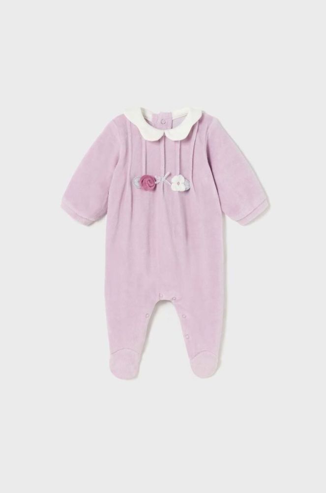Дитячі повзунки Mayoral Newborn Gift box 2-pack колір фіолетовий (3449246) фото 2