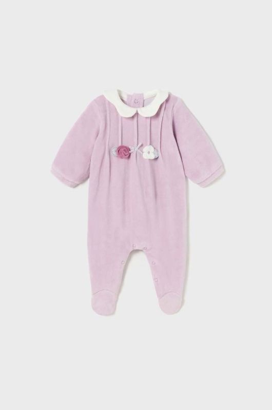 Дитячі повзунки Mayoral Newborn Gift box 2-pack колір фіолетовий (3449246) фото 2