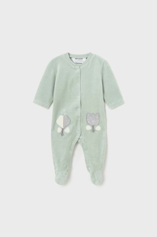 Дитячі повзунки Mayoral Newborn 2-pack колір зелений (3428139) фото 2