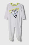 Дитячі бавовняні повзунки Guess колір білий (3362537)