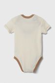 Дитяче бавовняне боді United Colors of Benetton 2-pack колір бежевий (3400621)