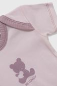 Дитяче бавовняне боді United Colors of Benetton 2-pack колір рожевий (3400628)