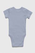 Дитяче бавовняне боді United Colors of Benetton 3-pack колір блакитний (3400636)