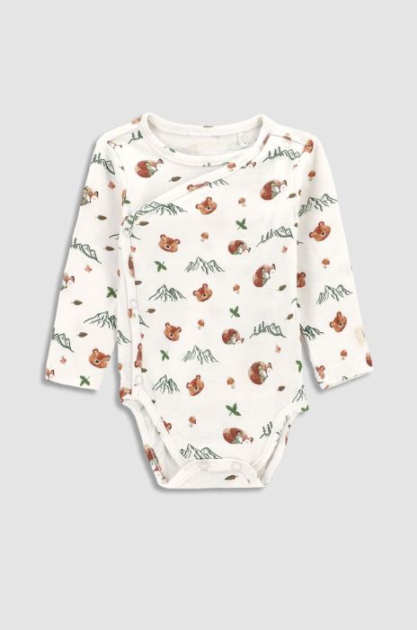 Дитяче бавовняне боді Coccodrillo колір бежевий (3613665)