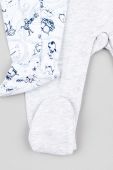 Боді для немовлят zippy 2-pack колір сірий