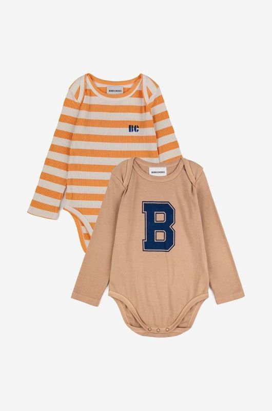 Боді для немовлят Bobo Choses 2-pack колір жовтий (3476929) фото 2