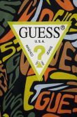 Дитячий бавовняний лонгслів Guess візерунок колір барвистий (3293800)