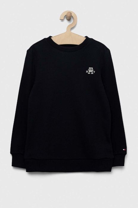 Дитяча бавовняна кофта Tommy Hilfiger колір синій з аплікацією (3324631)