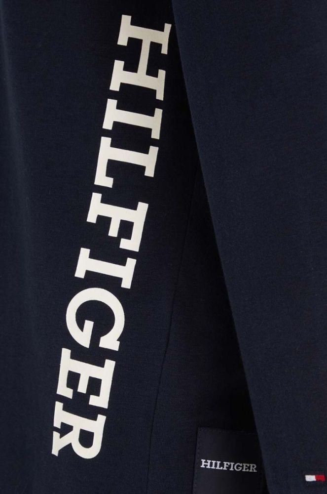 Дитячий лонгслів Tommy Hilfiger колір синій з принтом (3372577) фото 3