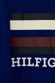 Дитячий бавовняний лонгслів Tommy Hilfiger колір синій з принтом (3362625)