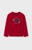 Дитячий бавовняний лонгслів Mayoral колір червоний з принтом (3418975)