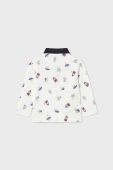 Бавовняний лонгслів для немовлят Mayoral колір білий візерунок