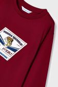 Дитячий бавовняний лонгслів Mayoral колір червоний з принтом (3407643)