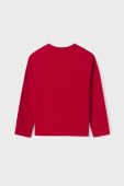 Дитячий бавовняний лонгслів Mayoral колір червоний з принтом (3437240)